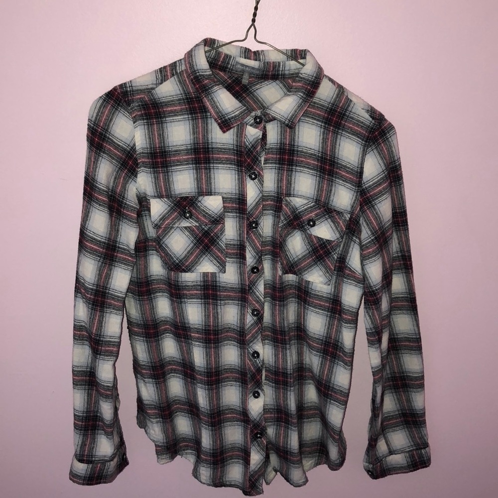 Plaid Button-Up Flannel